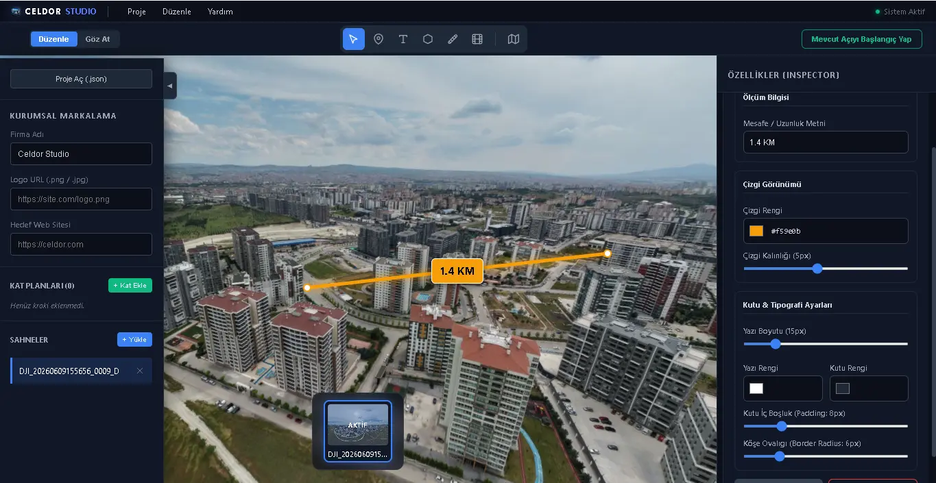 3D Perspektifli Teknik Katmanlar